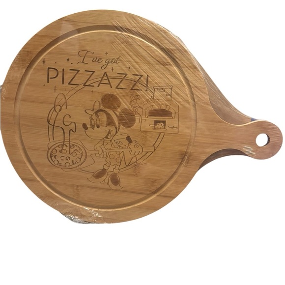 Disney Other - Disney Parks EPCOT Food & Wine Festival Minnie Pizza Wooden Serving Board New